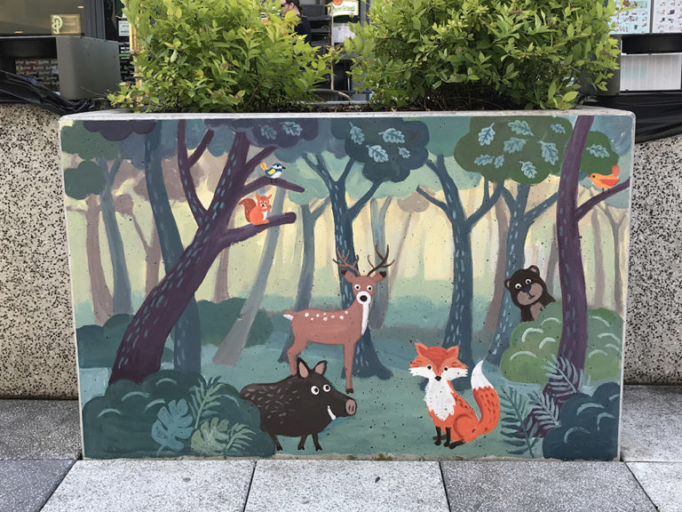 Zvířátka v lese - malba pro děti