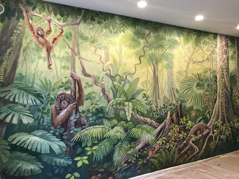 malba džungle na zdi